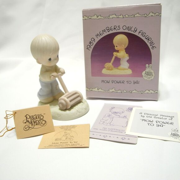 Precious Moments "Mow Power To You" 1989‎ Figurine #PM-892  New in Box - Picture 1 of 8
